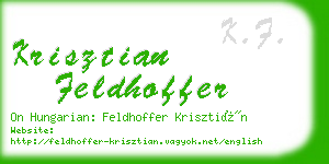 krisztian feldhoffer business card